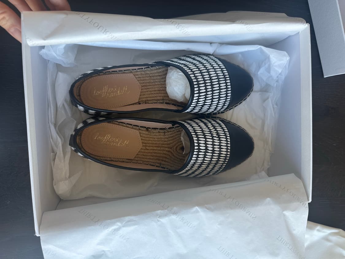 Loeffler Randall 로플러 랜달 에스파듀 블랙/화이트 230 상품이미지7