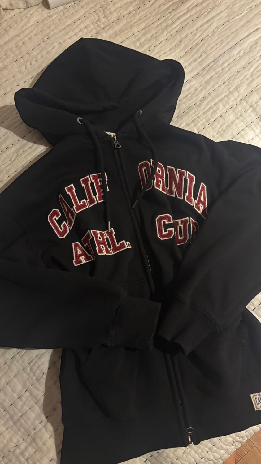 후아유 캘리포니아 검정 블랙 후드집업  상품이미지1