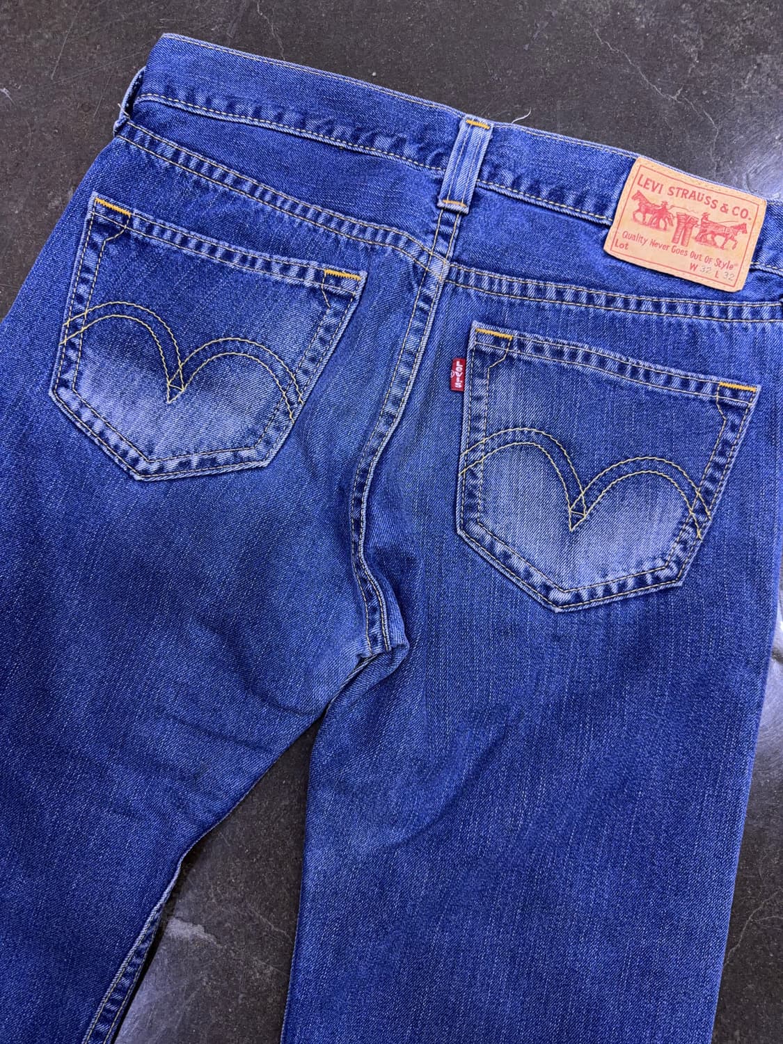 리바이스 00's 타입원 빈티지 워싱 아이코닉 스트레이트핏 데님팬츠 32 상품이미지6