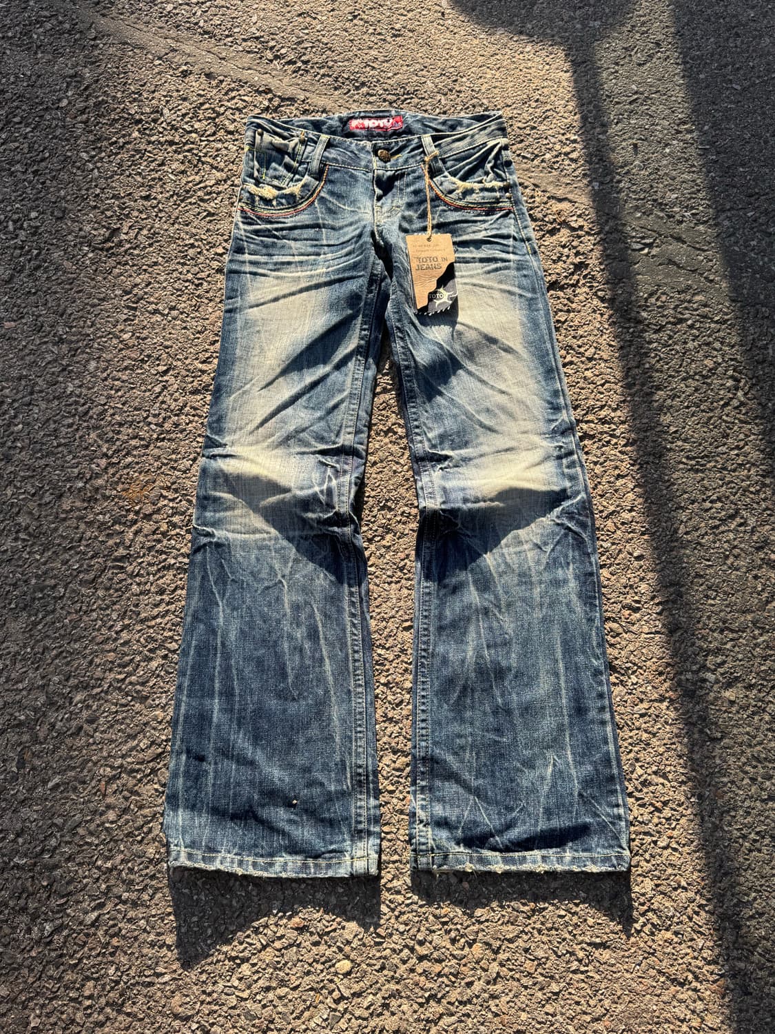 TOTO – Wash Boot-cut Denim Pants 상품이미지1