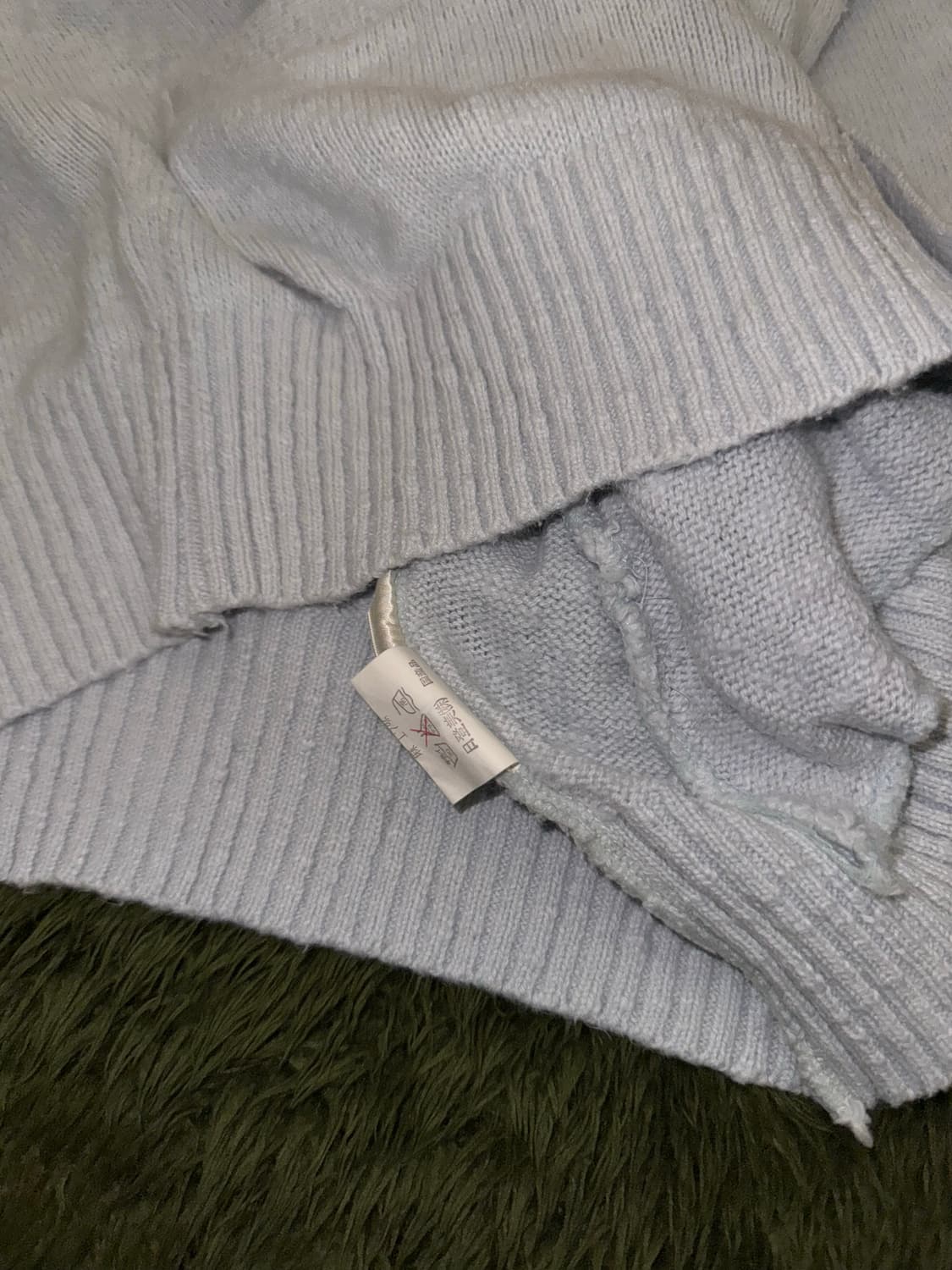 [M] 챕스 랄프로렌 재팬 텍스쳐 클래식 핏 가디건 스카이 블루 상품이미지5