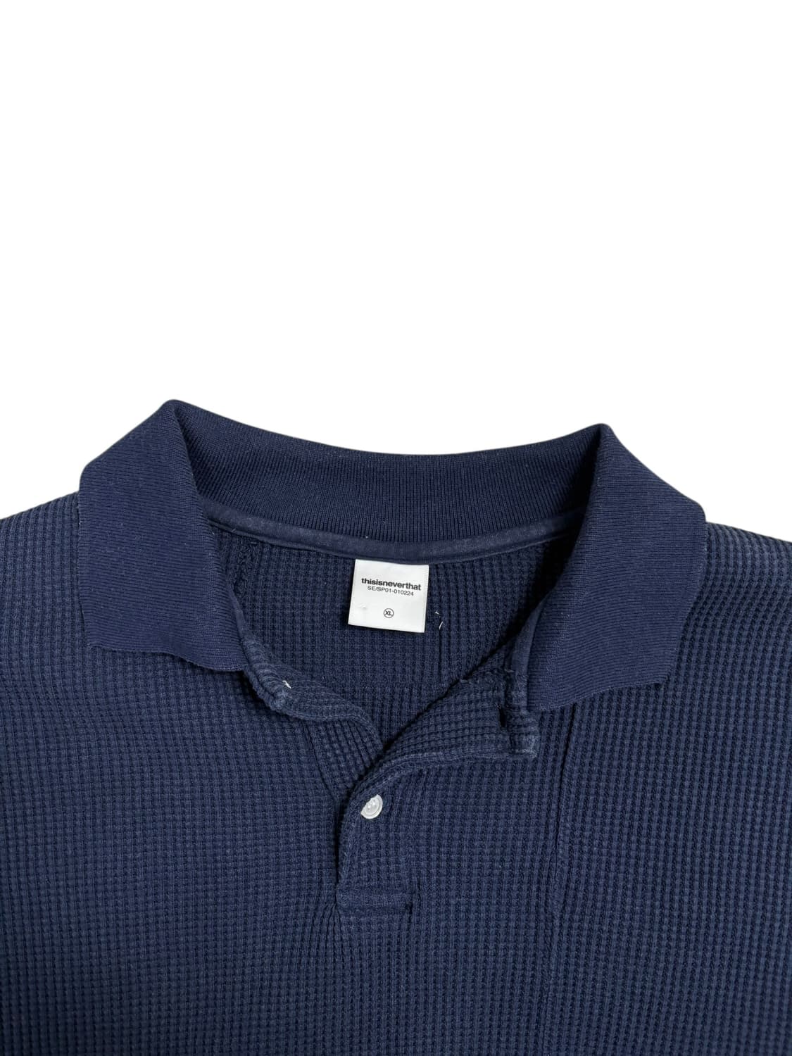 디스이즈네버댓 와플 니트 네이비 상품이미지6