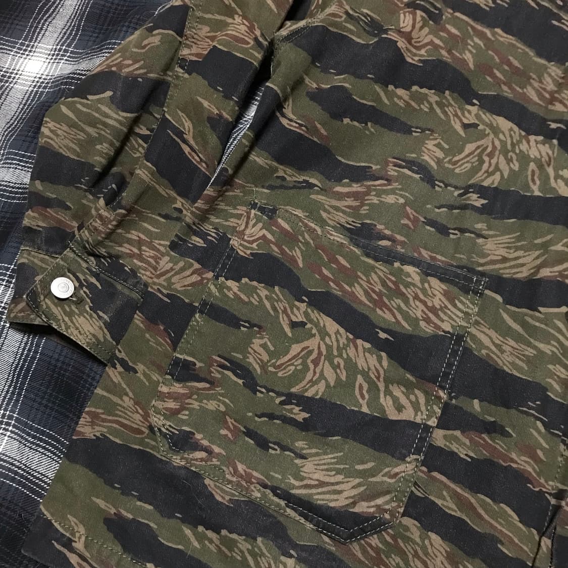 재팬 밀리터리 타이거 카모 bdu 워크 자켓 상품이미지3