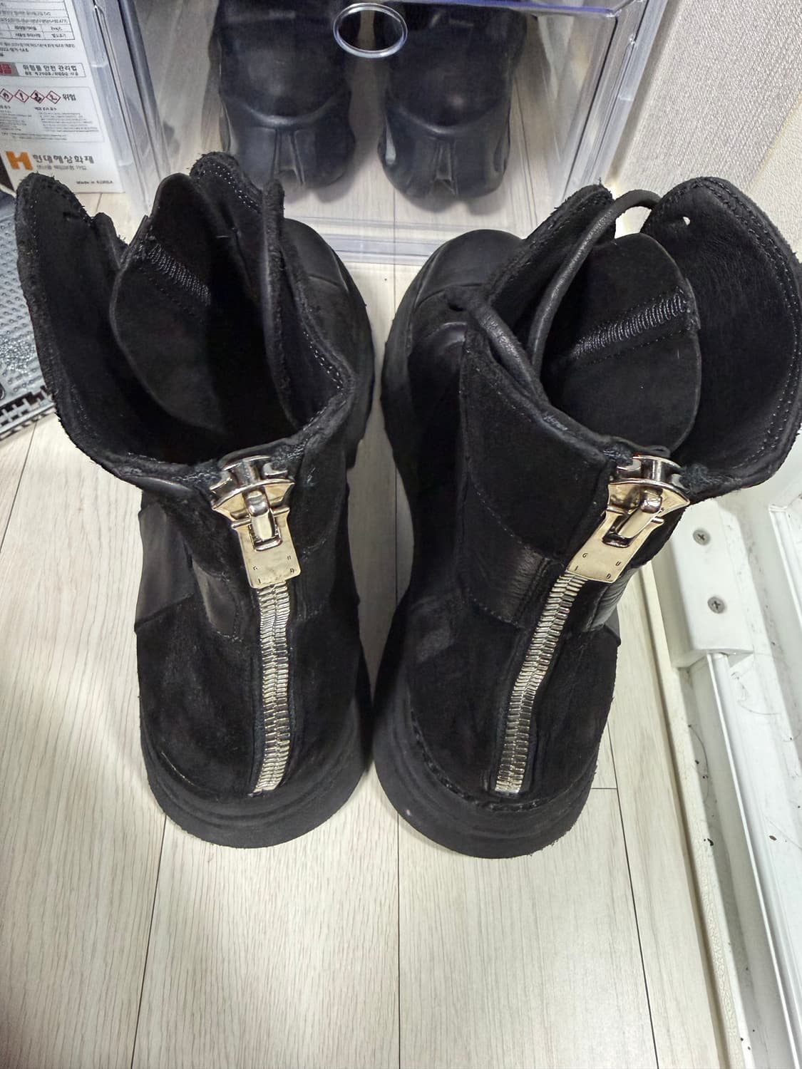 GUIDI ARMY 홀스 풀 그레인 레더 레이스업 부츠 상품이미지3