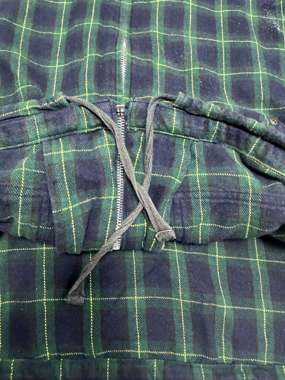 울리치 체크 후드 집업 자켓 XL 상품이미지5