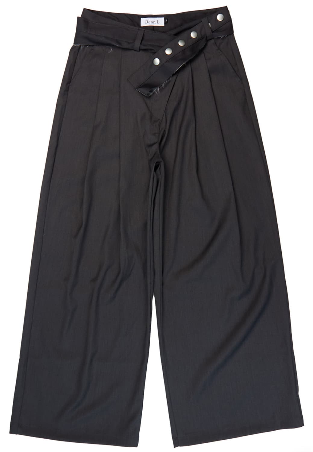 런츠 벨트 메가 와이드팬츠 차콜 상품이미지4