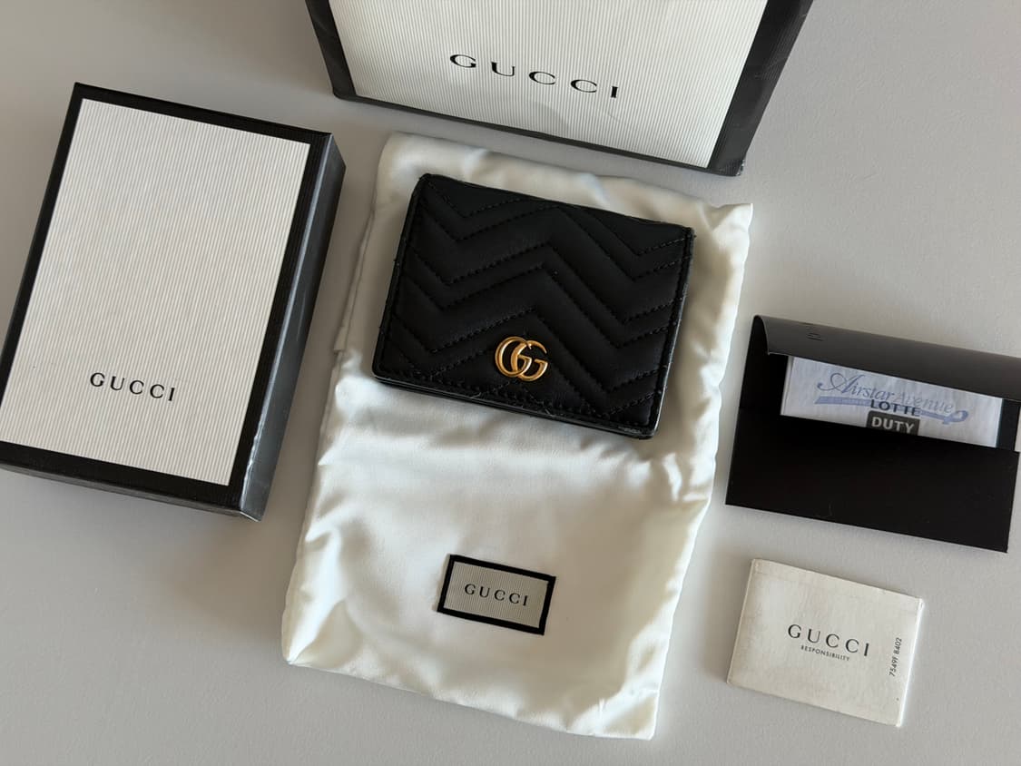 구찌 마몬트 마틀라세 반지갑 블랙 상품이미지2