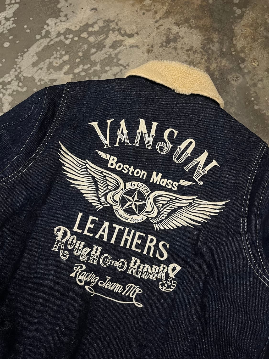 밴슨 시어링 데님 점퍼 L 상품이미지3