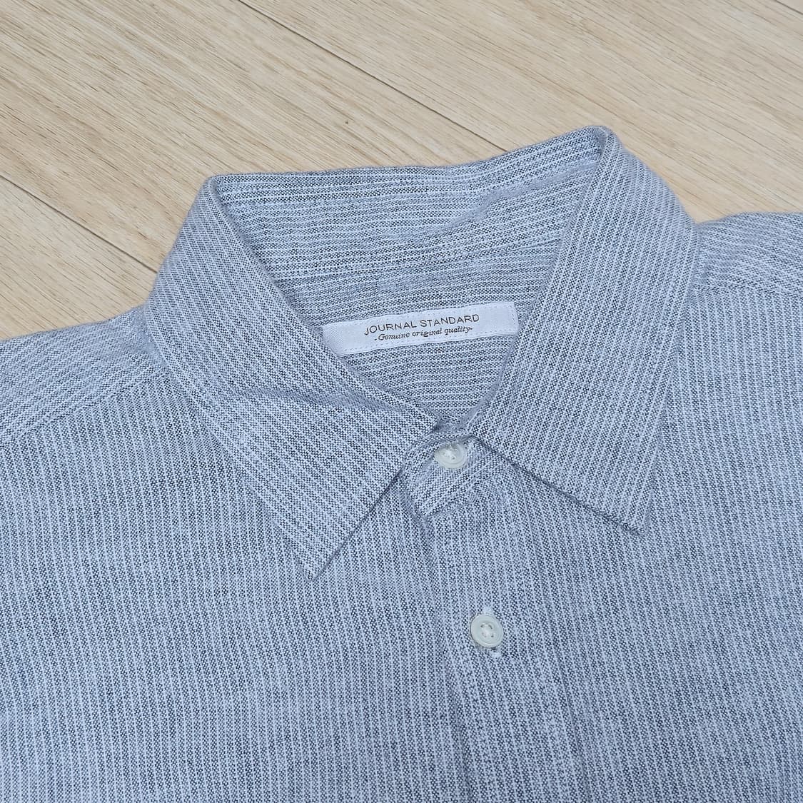 L)저널스탠다드 블루 스트라이프 셔츠 상품이미지1