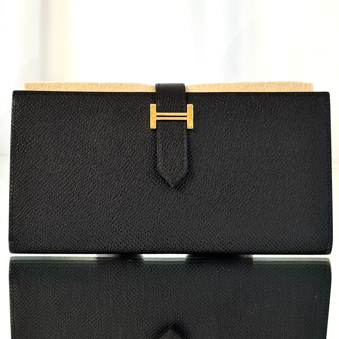 [새상품급/풀구성] 에르메스 베안 장지갑 앱송 & 골드 상품이미지2