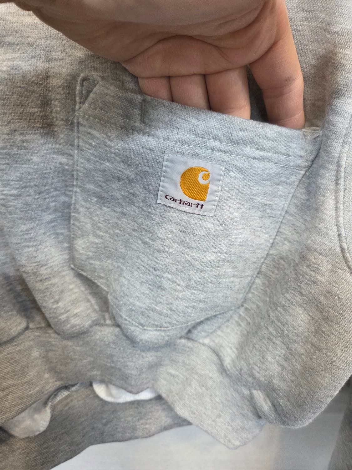 칼하트 커스텀 기모 크롭 포켓 맨투맨 L 상품이미지4