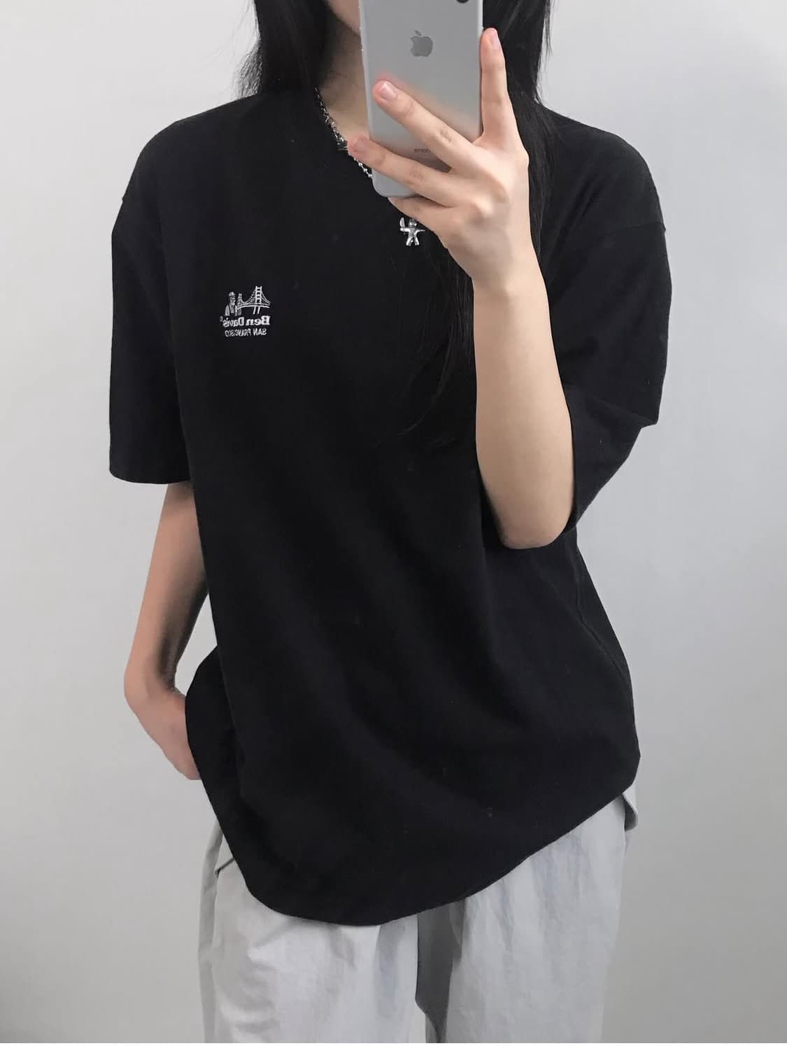 BenDavis 벤데이비스 블랙 프린팅 티셔츠 상품이미지2