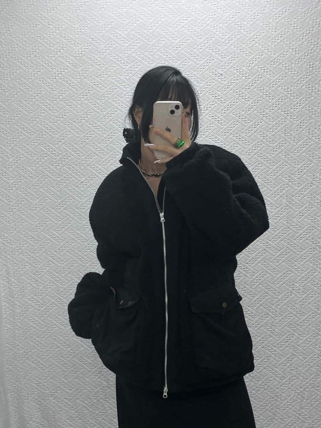 프리즘웍스 모던캐주얼 아방핏 포켓 뽀글이 후리스 XL C08120 상품이미지2