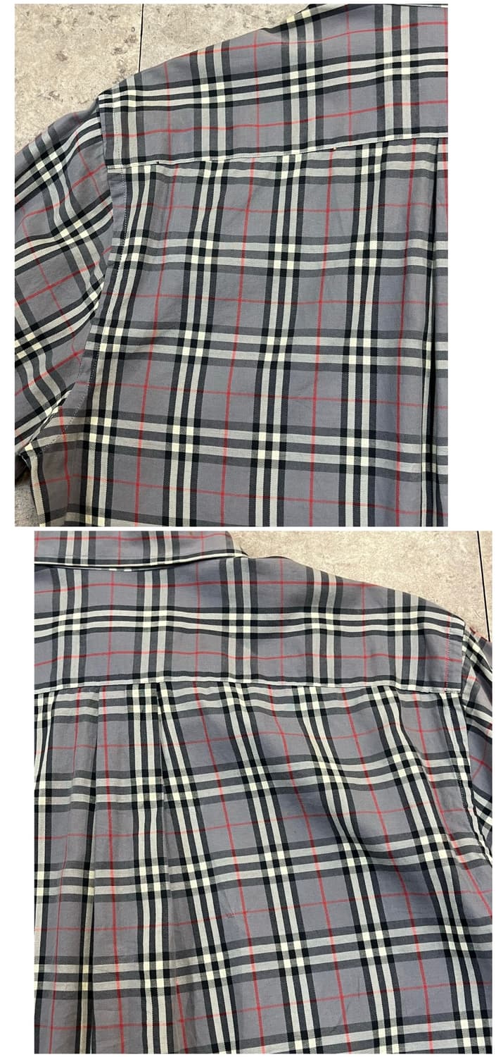 버버리 코튼 체크 셔츠 95(M) #csz3236 상품이미지8