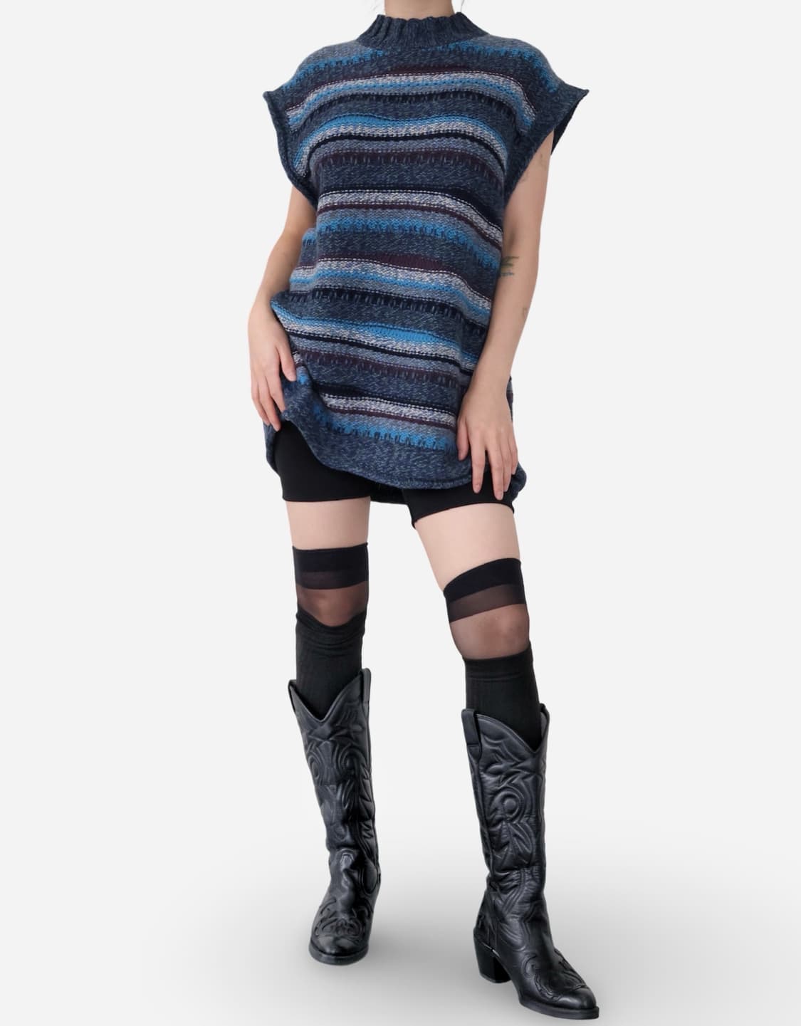 Alpha Vintage Stripe Knit Vest 상품이미지2