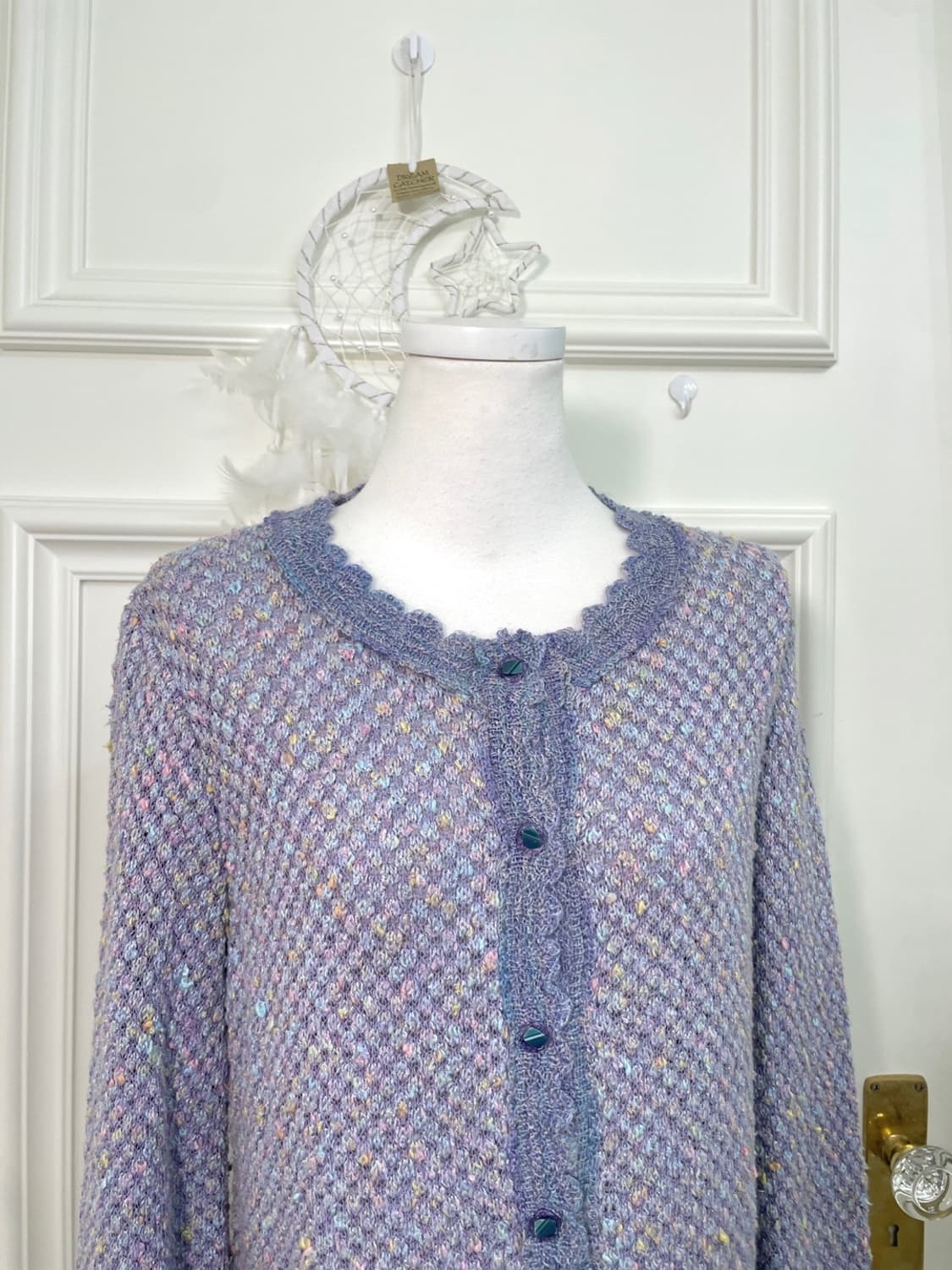 blue pastel line point cardigan 상품이미지5