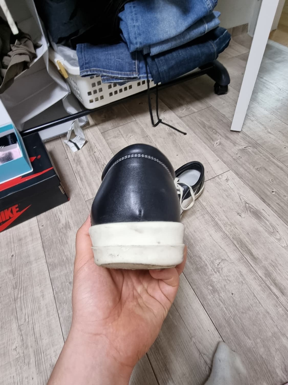 [42.5]릭오웬스 반스 로우 블랙밀크 상품이미지2