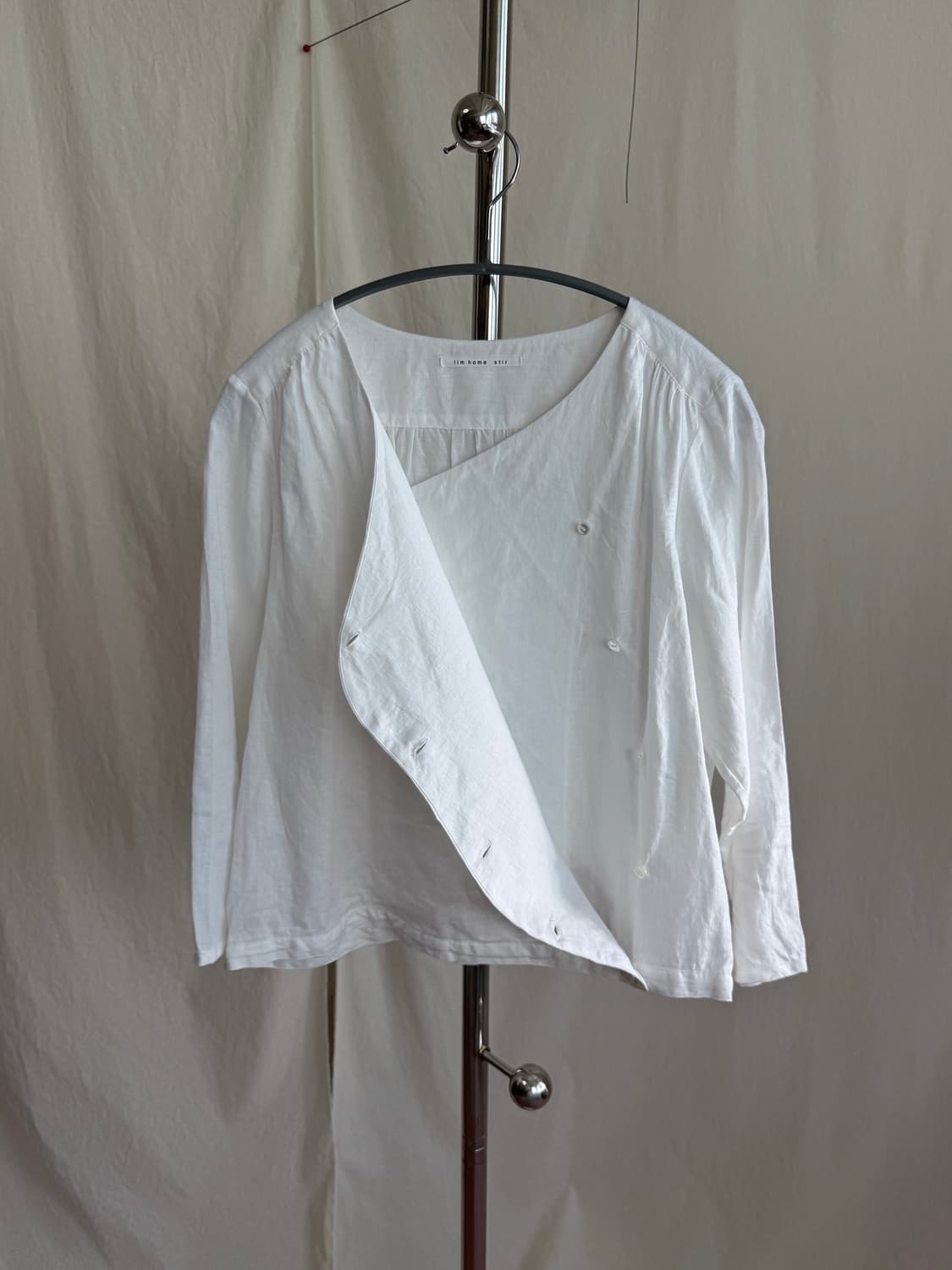 Lim home stir 린넨 랩 블라우스 상품이미지6