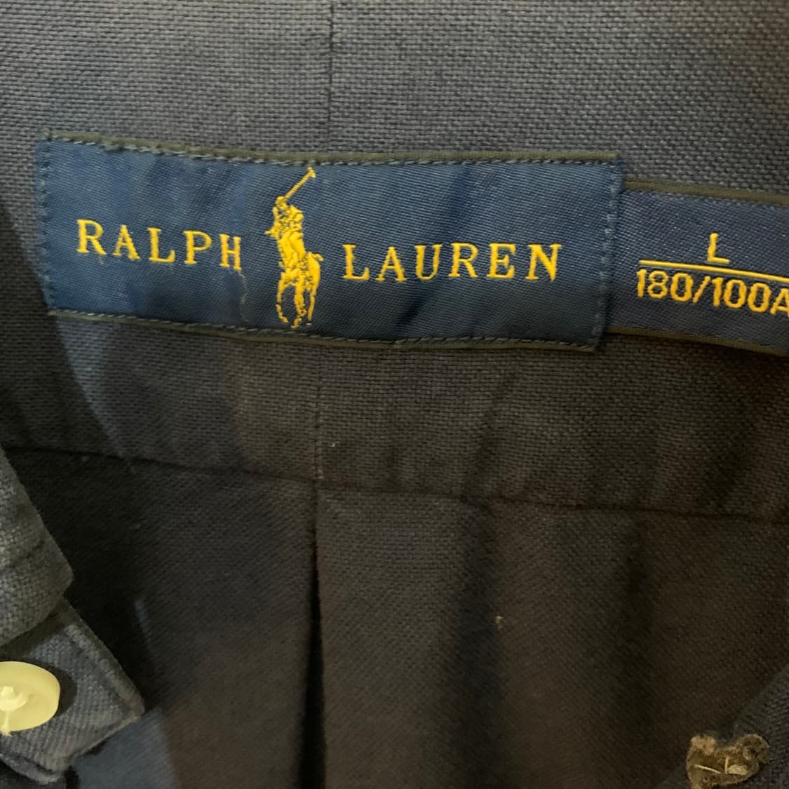 L 폴로랄프로렌 가먼트다잉 워싱 네이비 셔츠 남방 상품이미지4