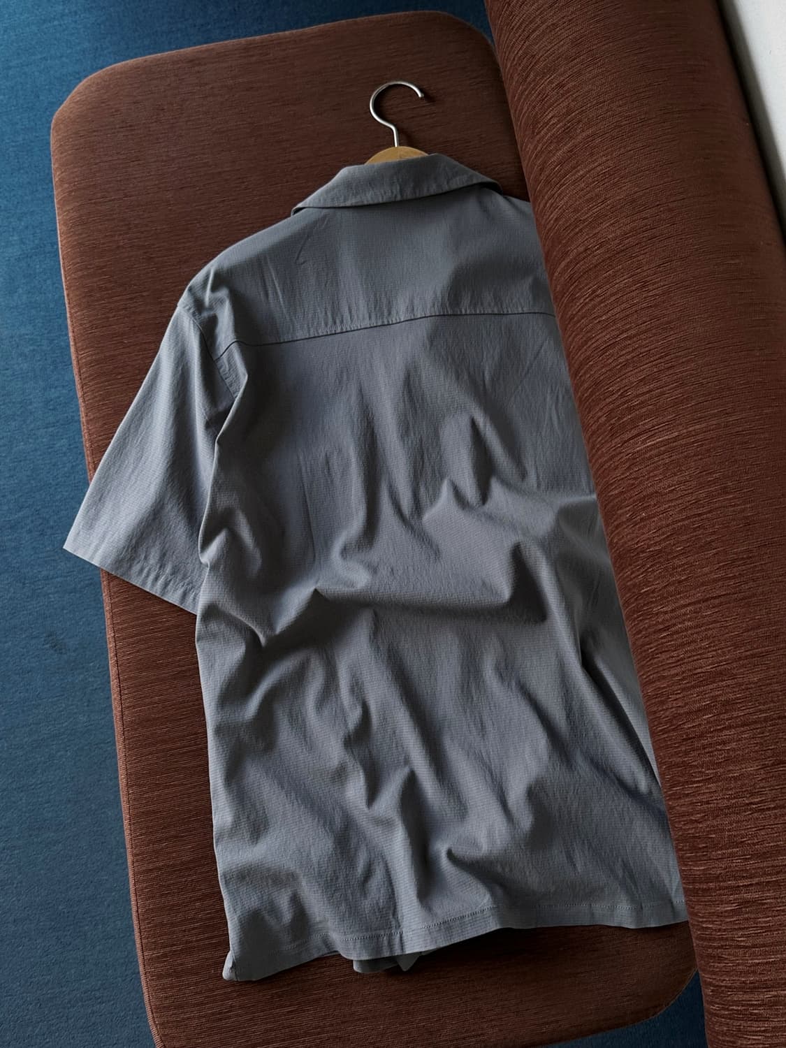 Rayon nylon blend stretched mil shirt 상품이미지6