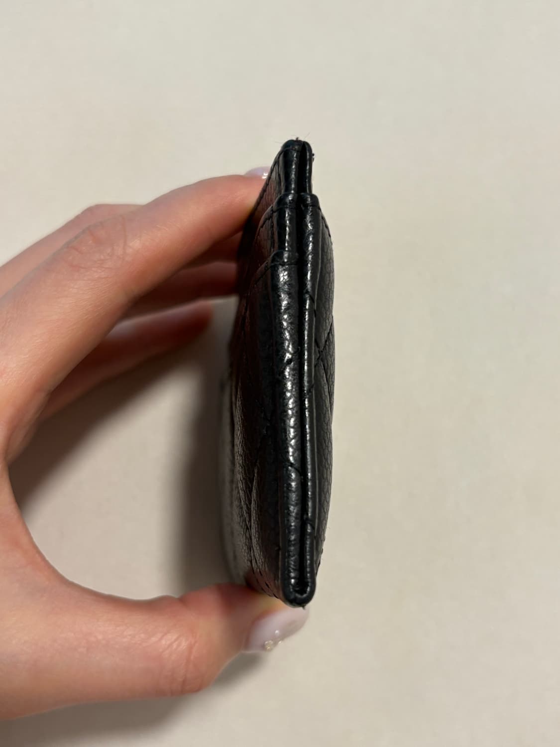 샤넬 클래식 캐비어 카드지갑 금장 카드홀더 상품이미지6