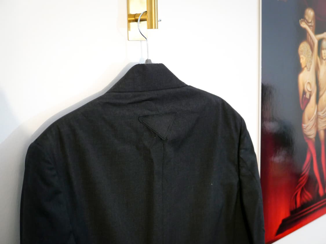 프라다 라프시몬스 트라이앵글 로고 싱글 블레이저 상품이미지4