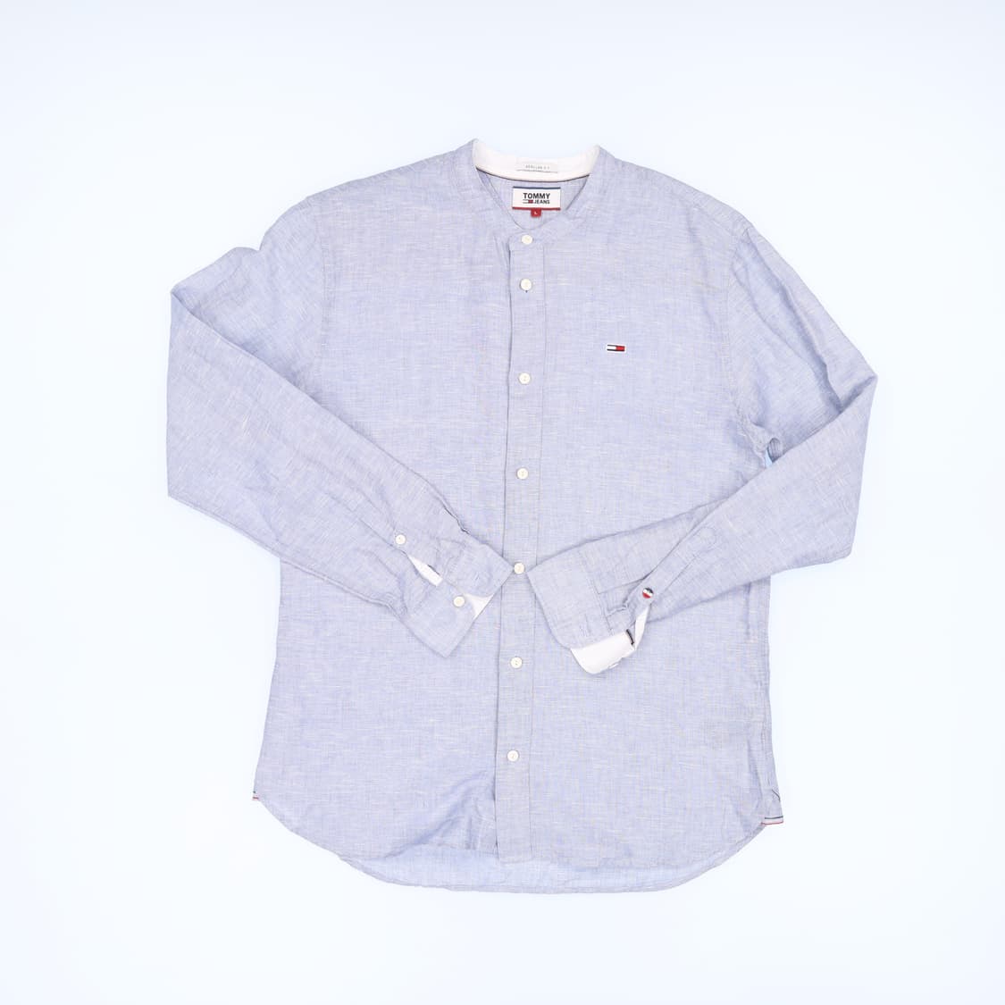 [L] 타미힐피거 핸리넥 린넨 셔츠 남방 0106J 상품이미지1