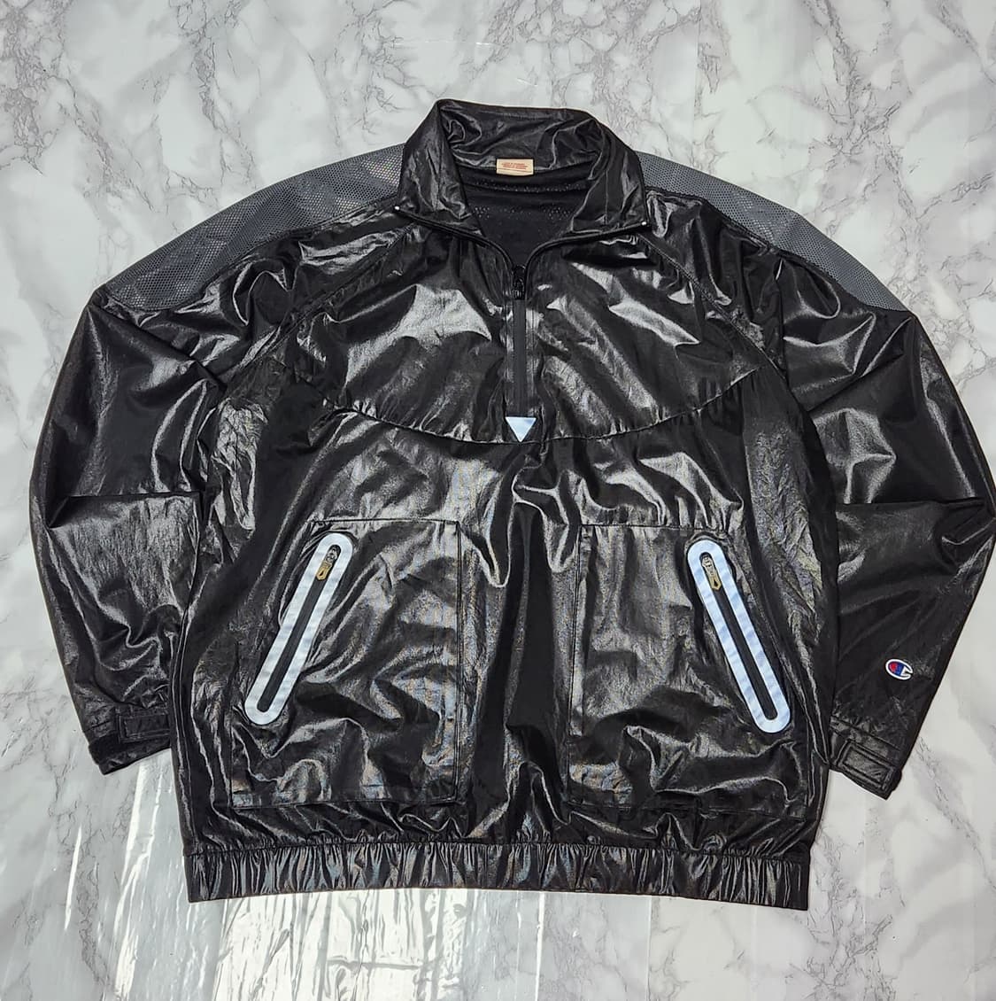 XL 챔피온 90s 빅로고 올드스쿨 아노락 바람막이 유광 자켓 상품이미지1