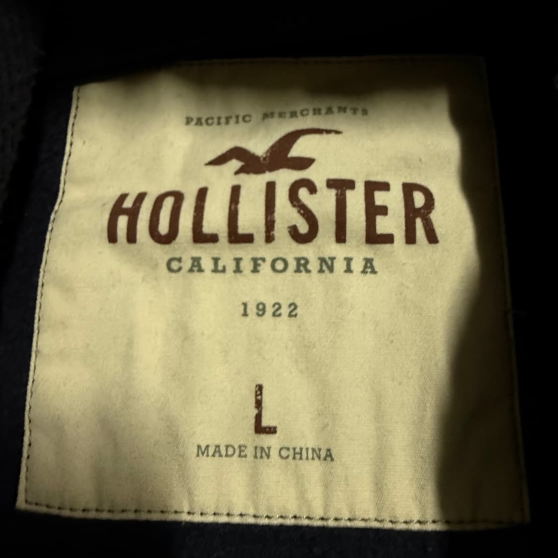 홀리스터 네이비 후드집업 L 상품이미지3