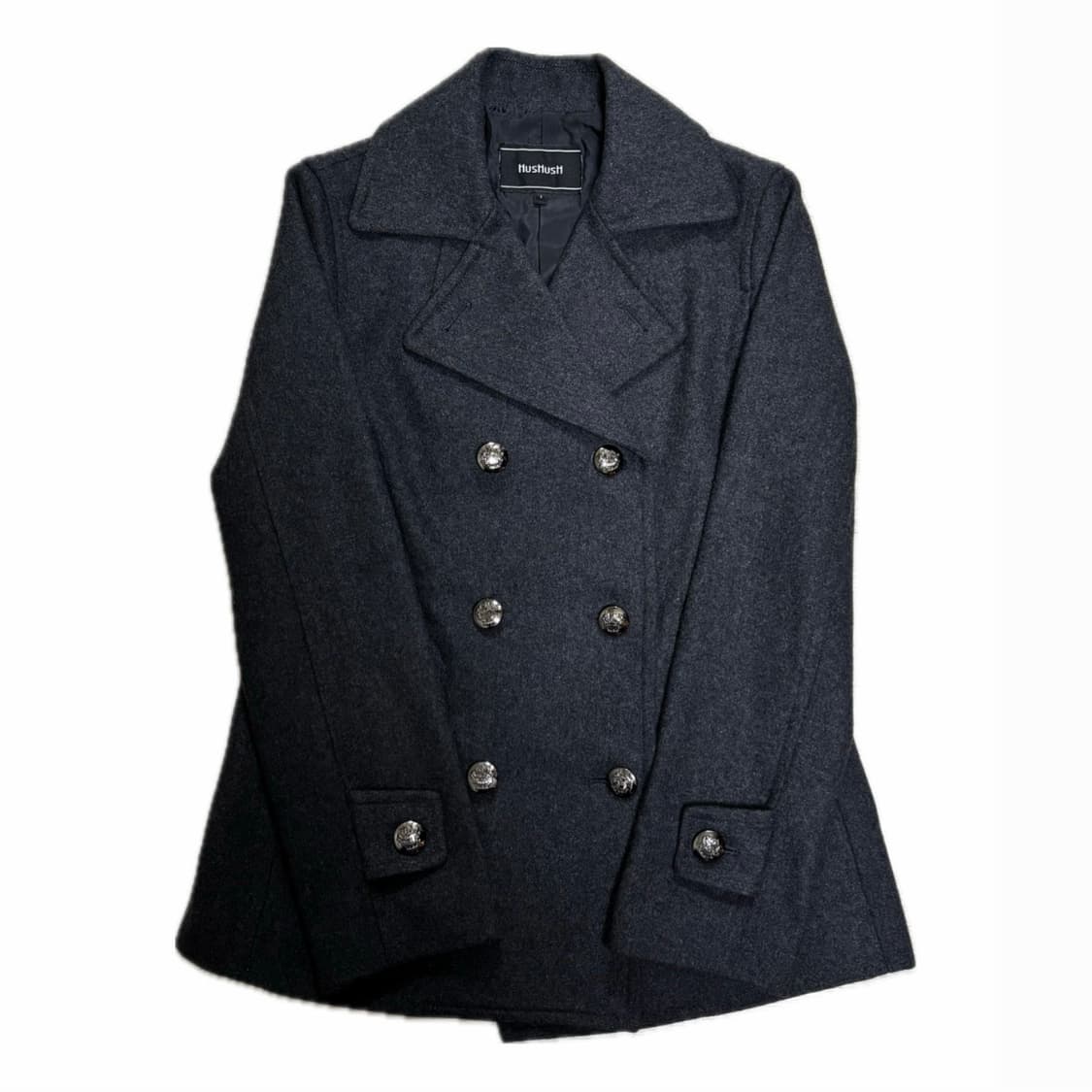 HusHusH 모직 더블 코트 상품이미지1