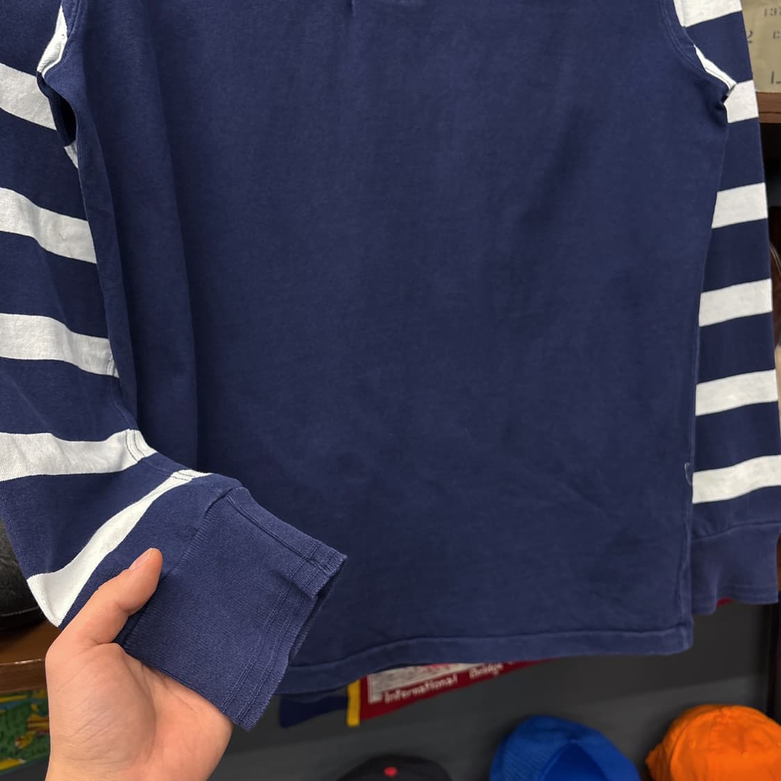 90s 폴로 랄프로렌 헤리티지 블리커 컵 자수 럭비셔츠 N362 상품이미지4