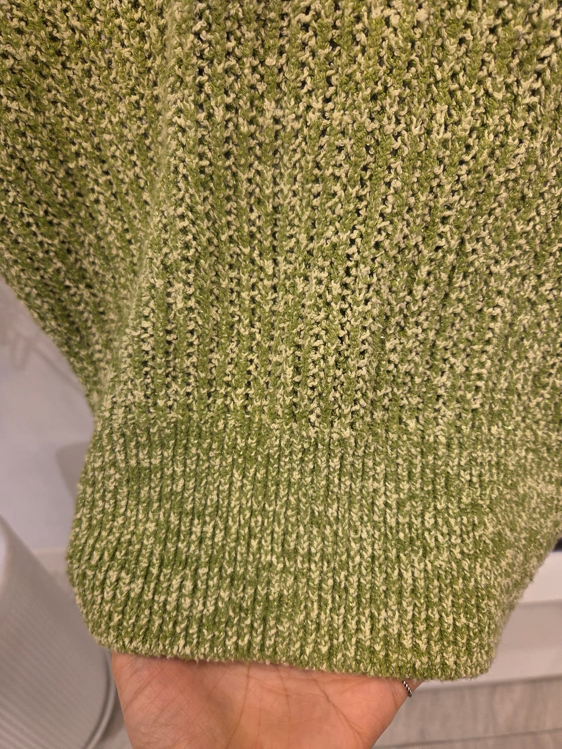 더오픈프로덕트 글리터 니트 카라티 상품이미지4