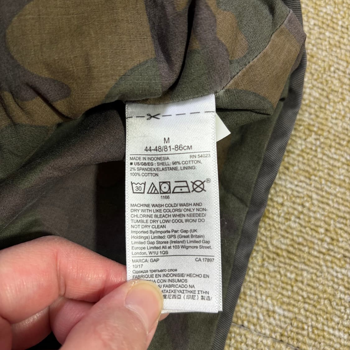 갭 빈티지 필드 밀리터리 자켓(M) 상품이미지5