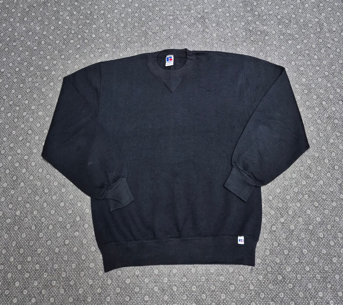 [M] 90s US Made 러셀 블랙 스웻 -8 상품이미지1