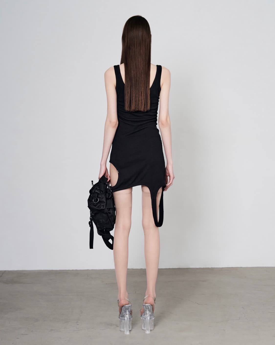 본네 Asymmetric dress (Black) 상품이미지2