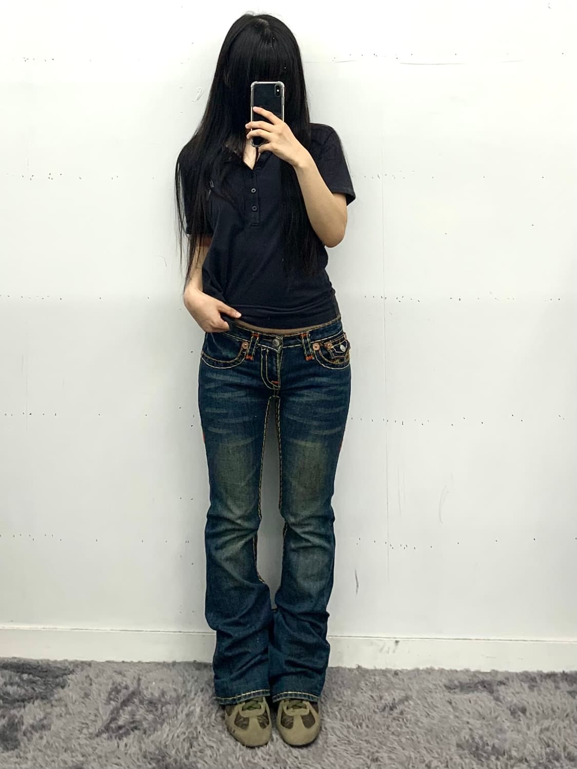 트루릴리전 조이 슈퍼티 워싱 부츠컷 데님 28 상품이미지1