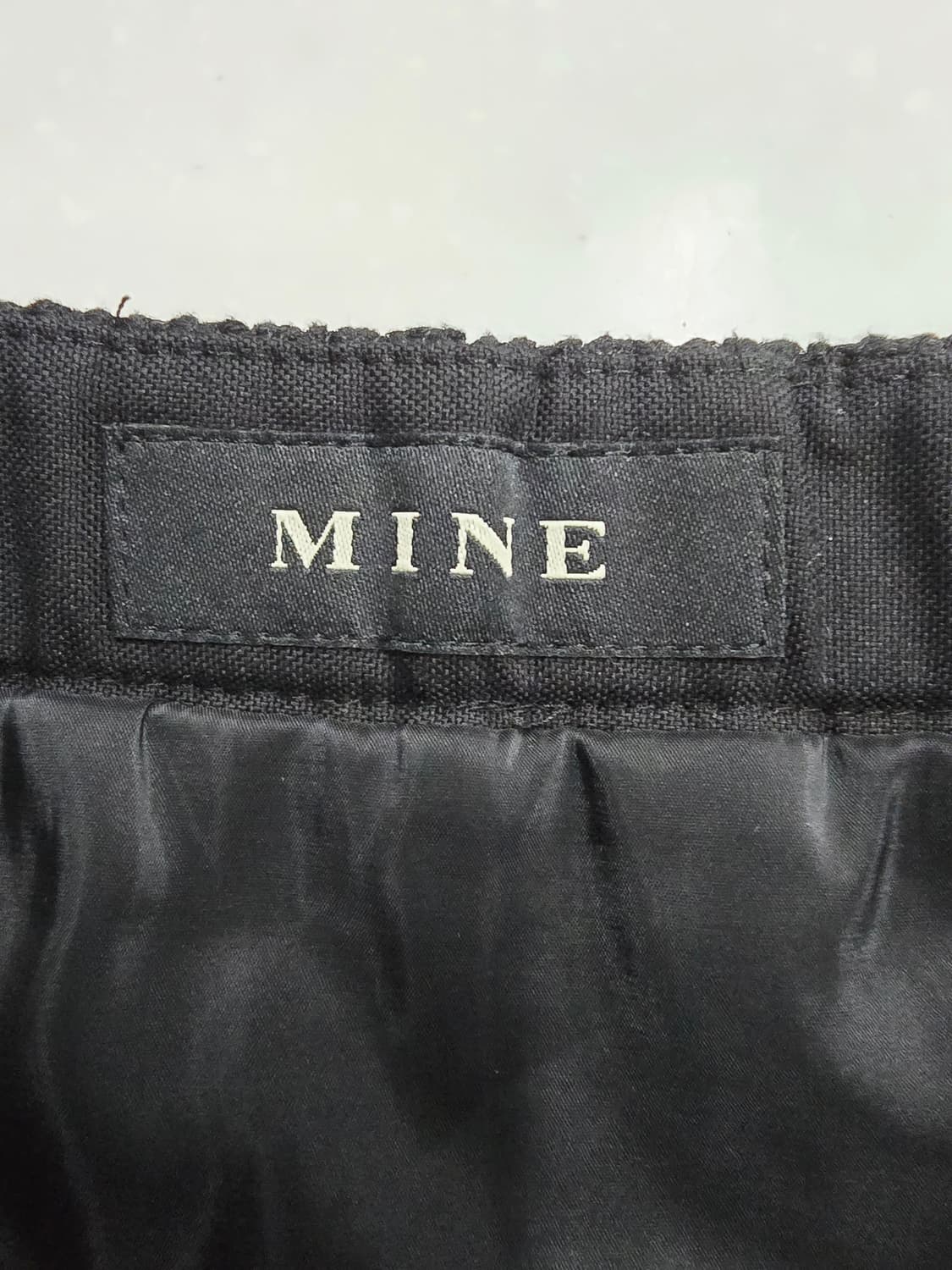 마인 mine 블랙 레이스 머메이드 스커트 상품이미지6