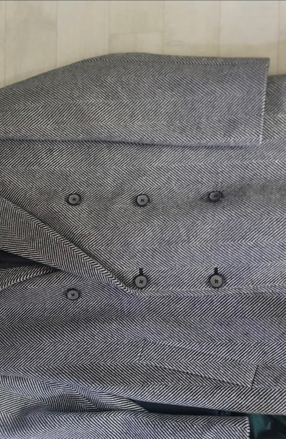 앤더슨벨 울 캐시 조나스 헤링본 오버 코트 L 상품이미지2