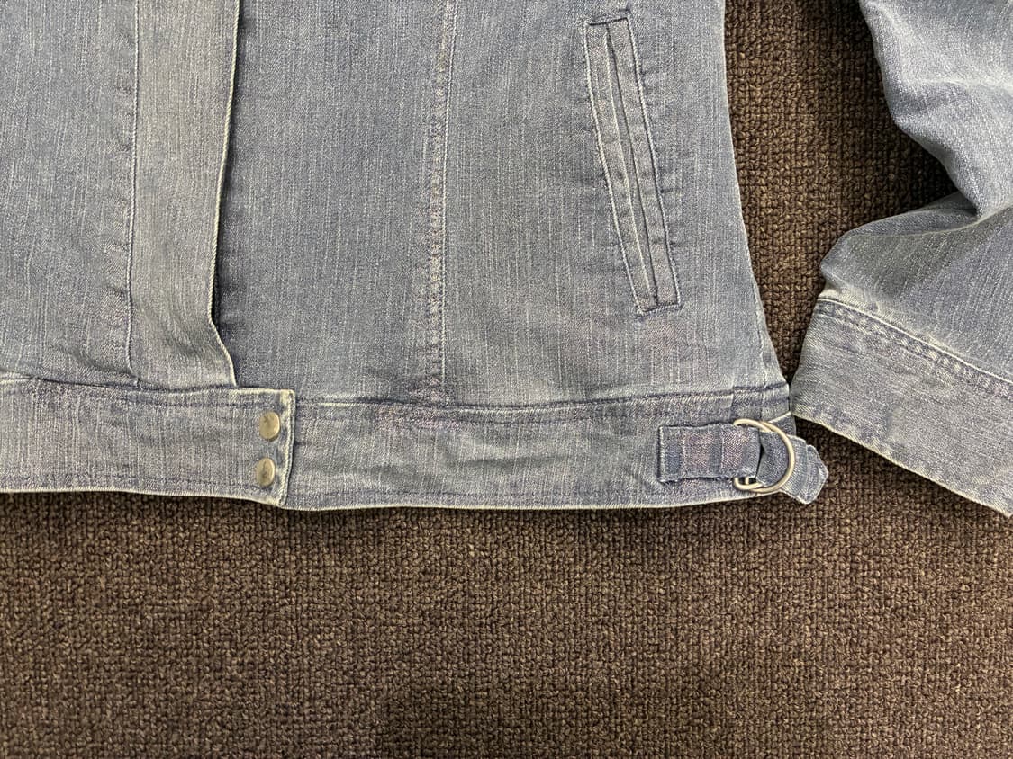 M)Japanese vintage 여성 메탈릭 데님자켓 상품이미지6