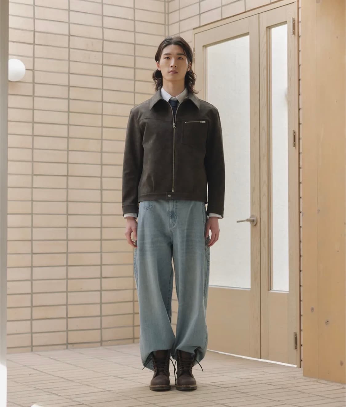 넌블랭크 숏 워크 자켓_KHAKI BROWN 상품이미지4