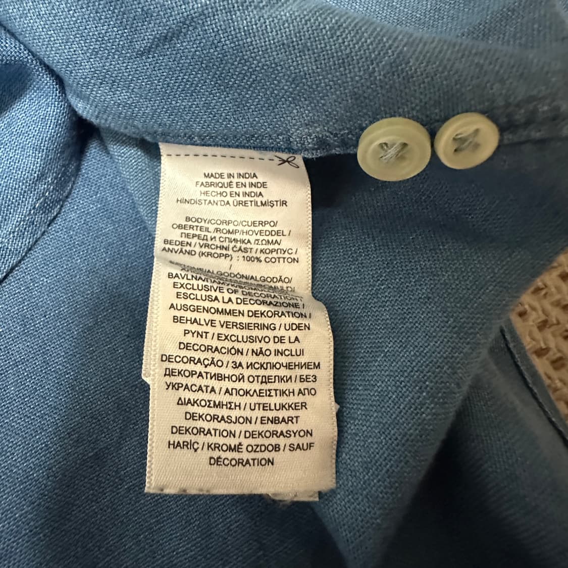 POLO RALPH LAUREN indigo linen shirt 상품이미지5