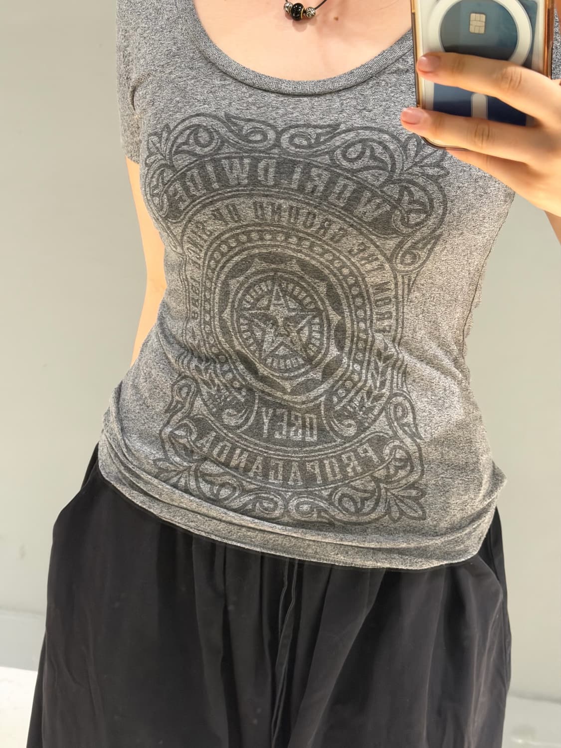 obey signature logo printing top 상품이미지4