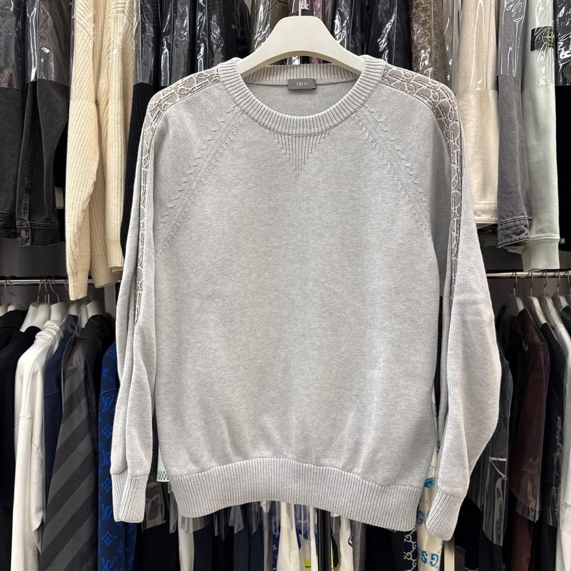 [리오브전포점] 디올 오블리크 인서트 사이드라인 니트 상품이미지1