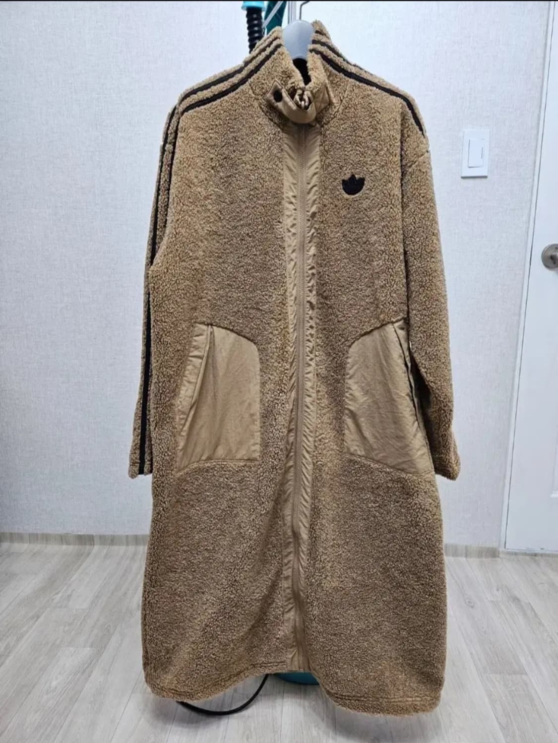 (95~110)M☆우주매물☆아디다스 파이어버드[제니]리버시블 롱후리스점퍼 상품이미지2