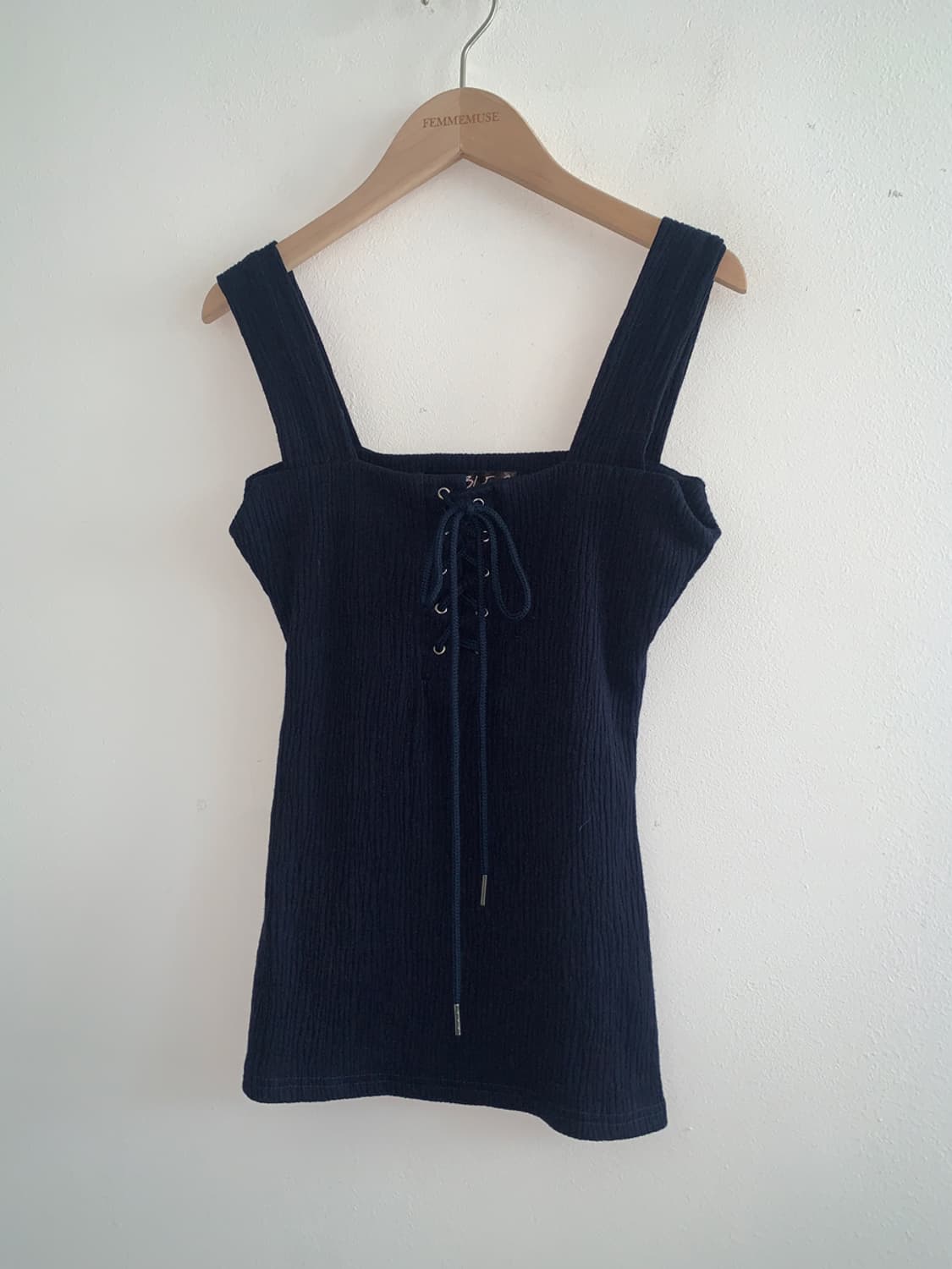 Sqaure neck corset sleeveless top 상품이미지2