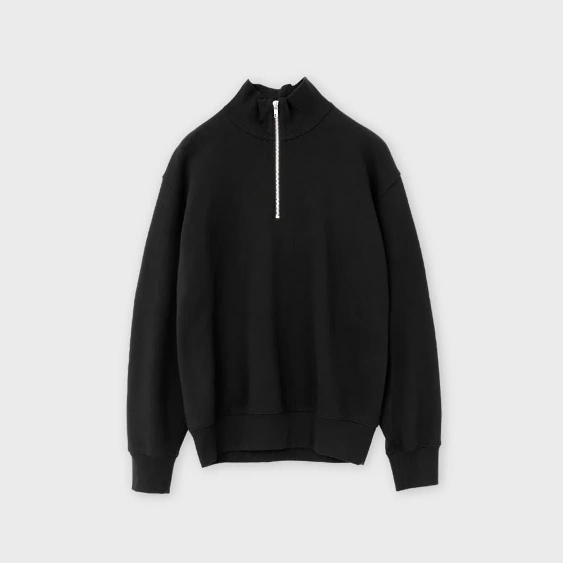 브라운야드 소프트 스웻 하프 집업 3 블랙 / 쿼터집업 반집업 상품이미지1