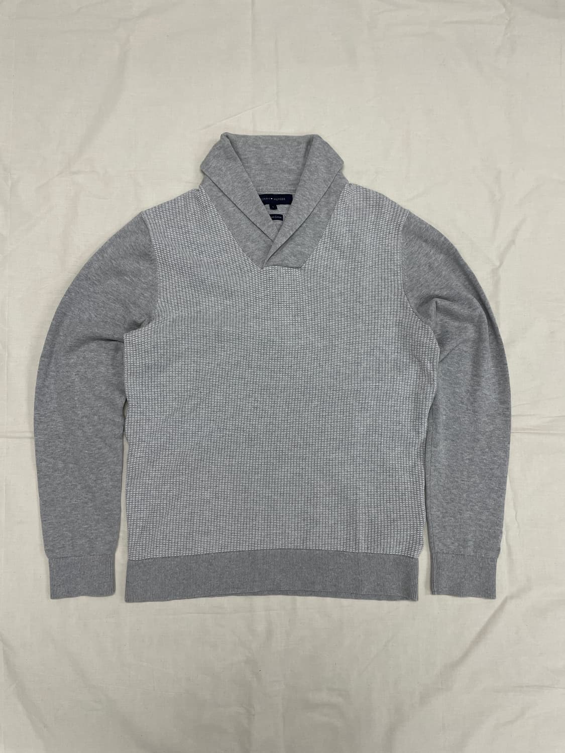 [L] 타미힐피거 숄 카라 니트 스웨터 긴팔  상품이미지1