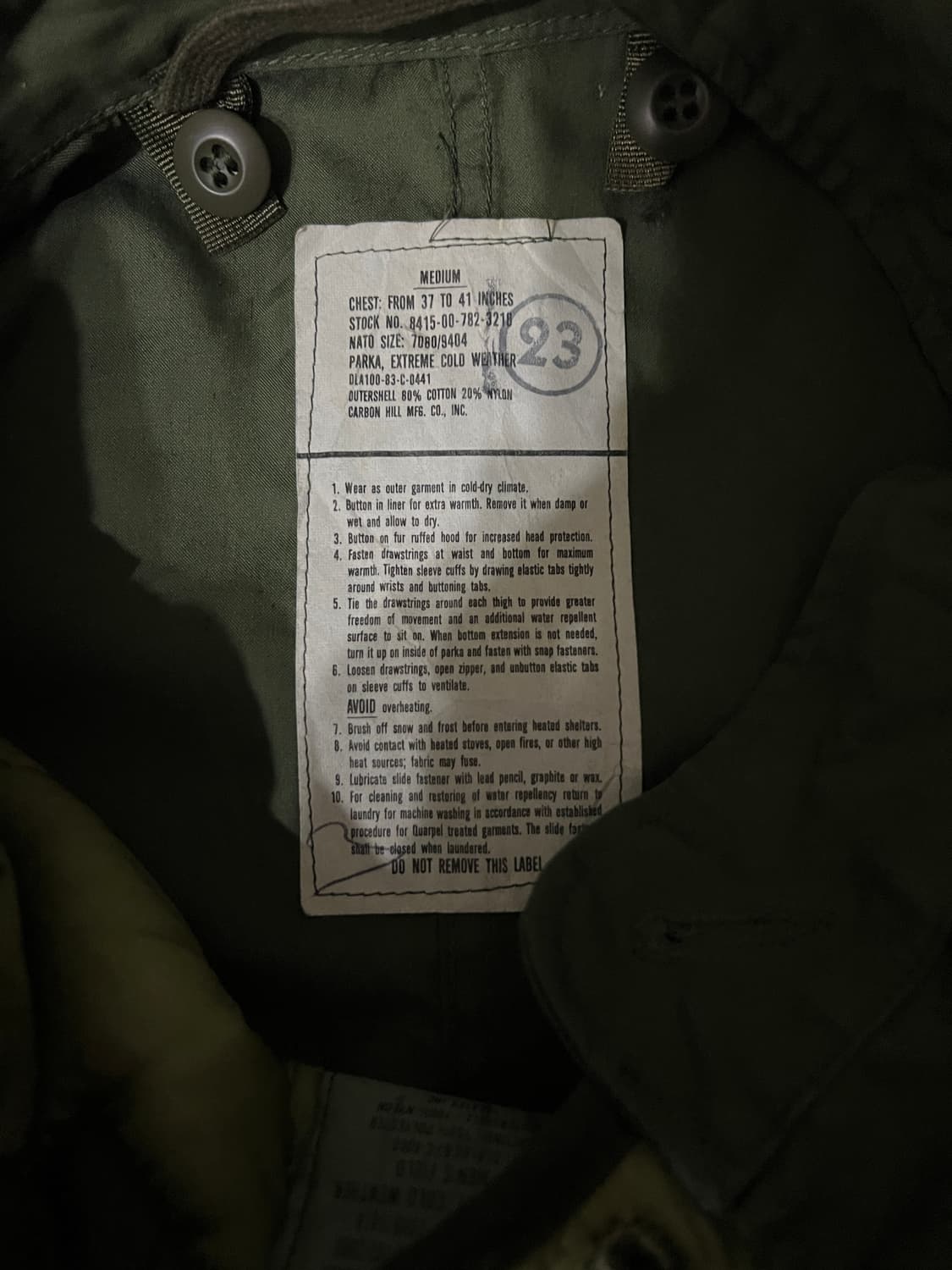 Extreme Cold Weather Parka (1983) 상품이미지8