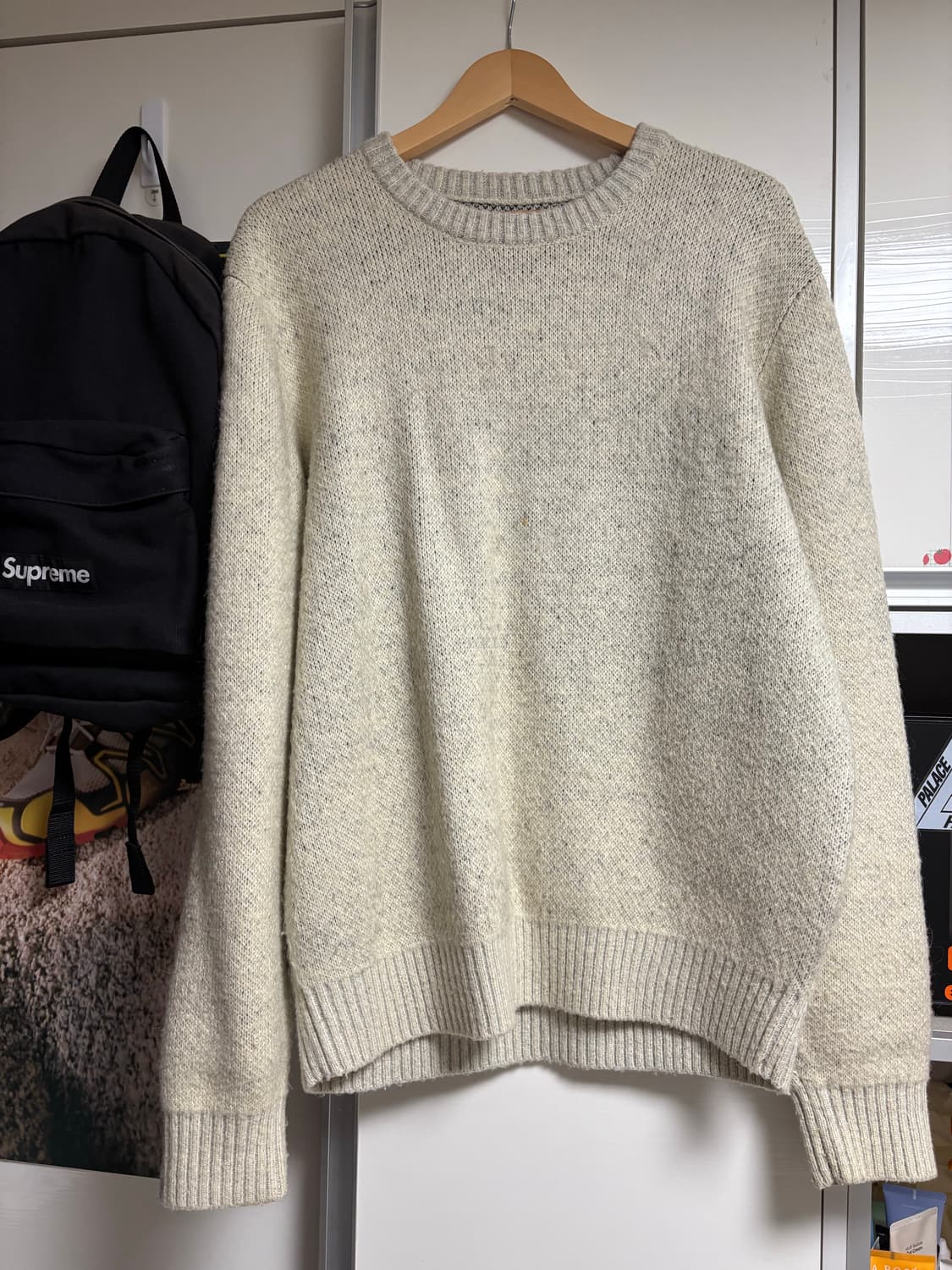 스투시 8볼 헤비 브러쉬드 모헤어 스웨터 XL 상품이미지3