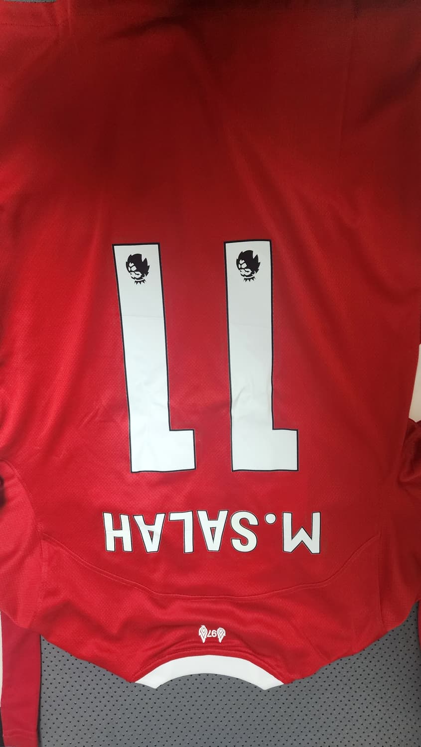 리버풀 유니폼 맥알리스터,살라, 반다이크(패치, 마킹 완) 상품이미지4